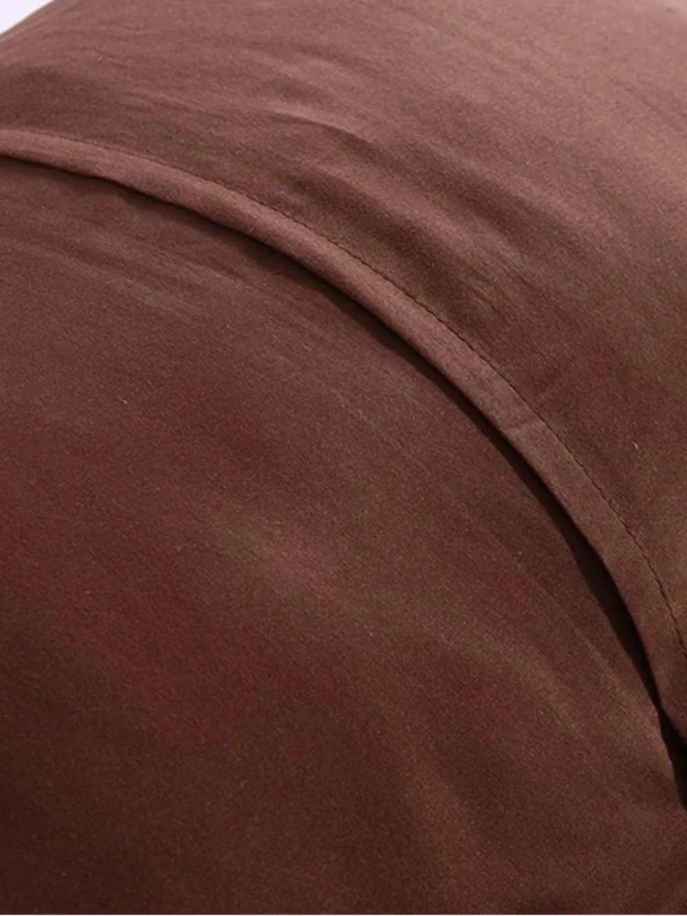 Quilted Pillow Sham Pair in Chocolate Brown